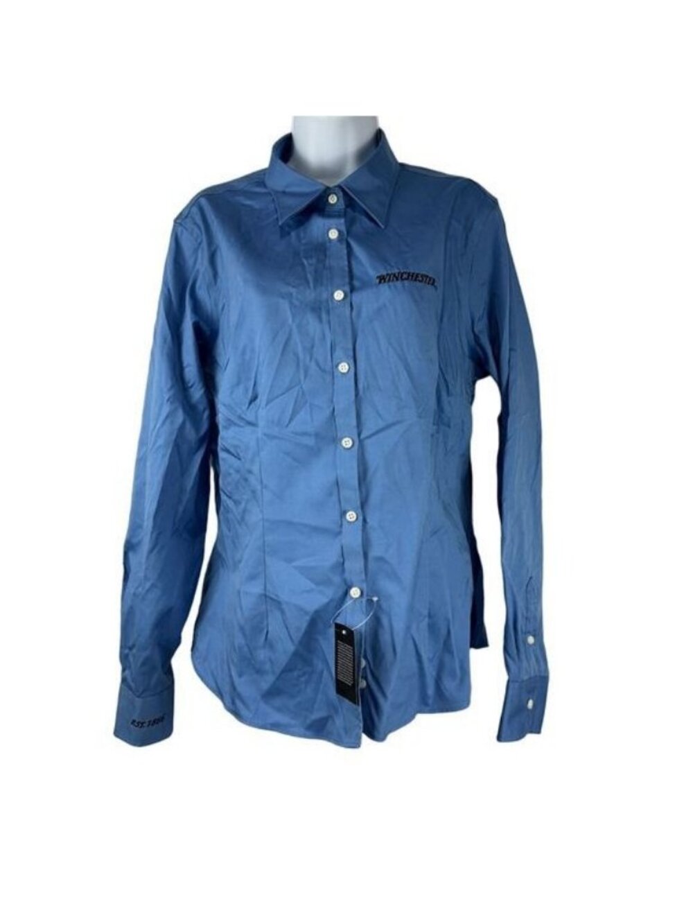 Winchester Non-Iron Women’s Button-Up Shirt Large Long-Sleeve Oeko-Tex Certified